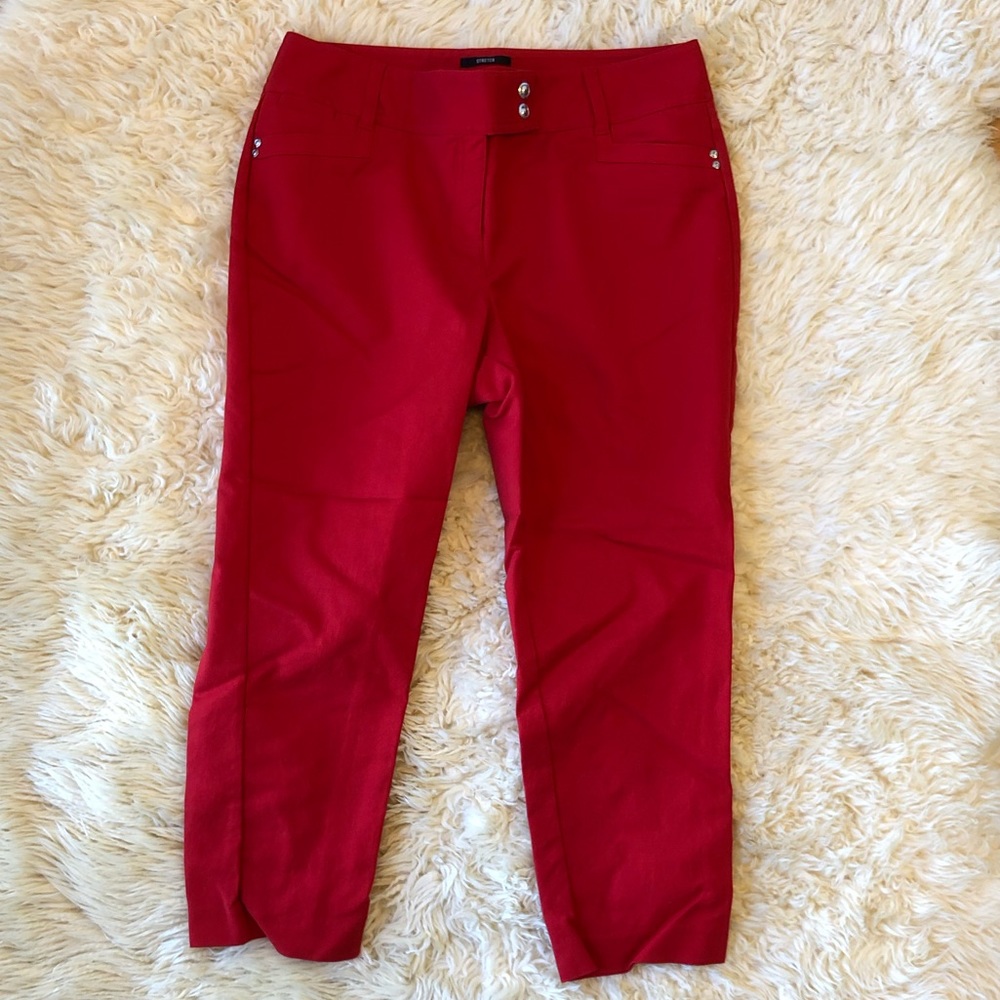 EUC Style & Co red pants